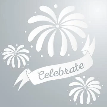 Abstract starry fireworks Stock Illustration