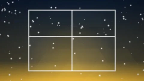 Abstract starry night sky with geometric grid overlay, tranquil cosmic back.. Stock Footage 346660313