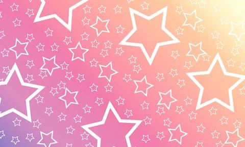 Abstract starry seamless pattern on gradient background. Illustrazione stock
