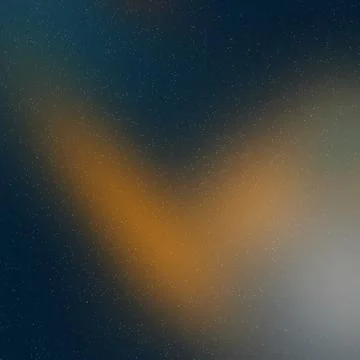 Abstract Starry Space Background with Warm Orange Glow and Deep Blue Cosmic Stock Illustration