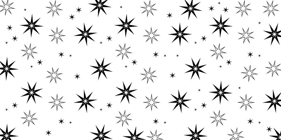 Abstract stars pattern on backdrop. Geometric forms background. Modern vector Stock Illustration