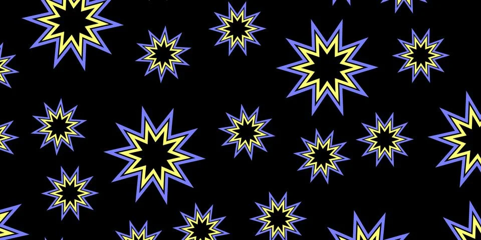 Abstract stars pattern on backdrop. Geometric forms background. Modern vector Stock Illustration