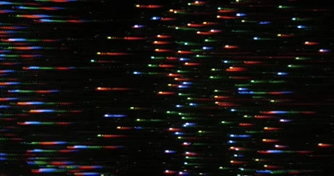 Abstract Static CRT Glitch Effect with Analog Noise Stock Footage 303455425