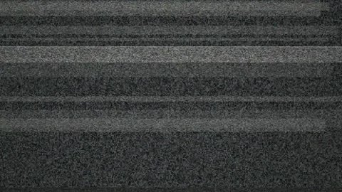 Abstract Static Noise and Glitch Effect with Gray Grainy Texture and Horizontal Stock Footage 345751491