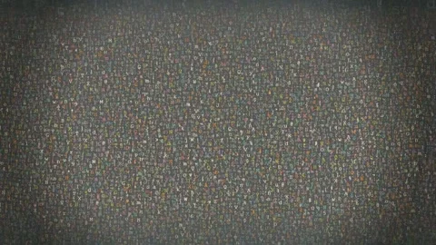 Abstract Static Noise Texture with Grainy Grey Background and Vintage Analog Stock Footage 339964982