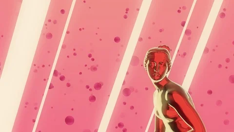 Abstract Statue of Ancient Nimph 動画素材 101958904