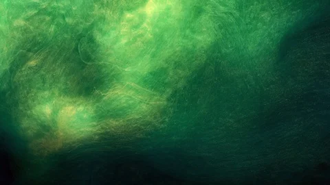 Abstract steam flow teal green glitter haze motion Stock Footage 119122527
