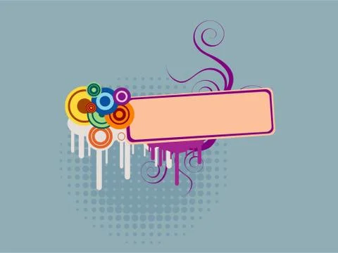 Abstract sticker Stock Illustration