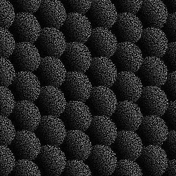 Abstract Stippled Dotted Texture Pattern with White Dots on Black Background Stock Illustration