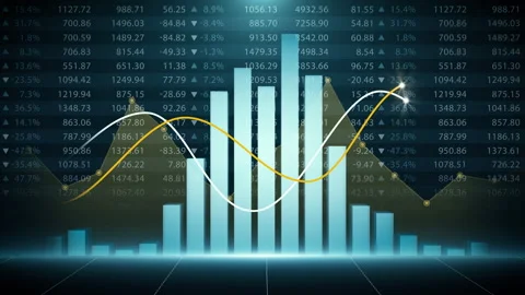 Abstract stock market chart Stock Footage 275372007