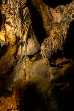 Abstract stone cave background Stock Photos