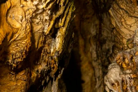 Abstract stone cave background Stock Photos