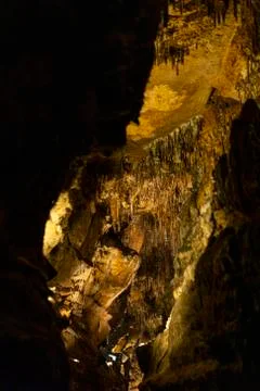 Abstract stone cave background Stock Photos