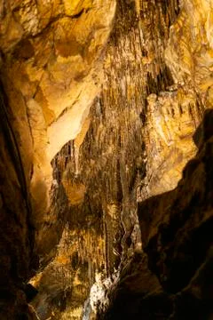 Abstract stone cave background Stock Photos