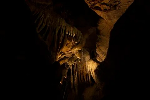 Abstract stone cave background Stock Photos