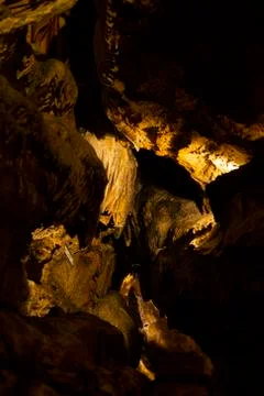 Abstract stone cave background Stock Photos