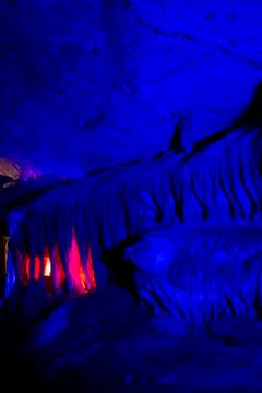 Abstract stone cave background Stock Photos