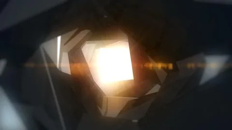 Abstract stone tunnel Stock Illustration