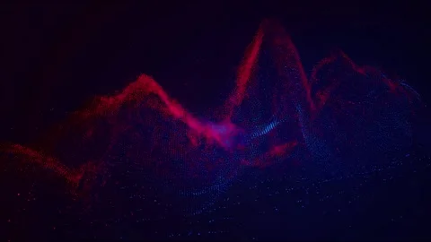 Abstract stopmotion animation: colorful waves in artistic handdrawn style, .. Stock Footage 315347485