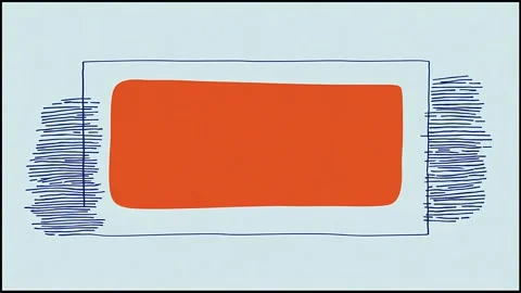 Abstract stopmotion animation with moving textured shapes Stock Footage 315504852