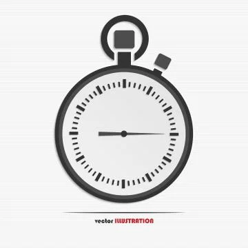 Abstract stopwatch web icon Stock Illustration