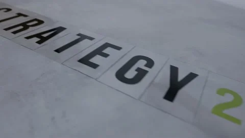 Abstract strategy video opening scene. Symbol image for strategic planning. Video stock 228875760