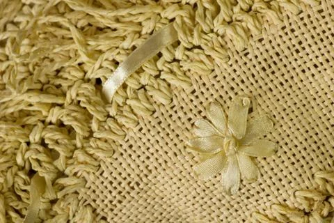 Abstract straw background with flower (diagonal) Stock Photos