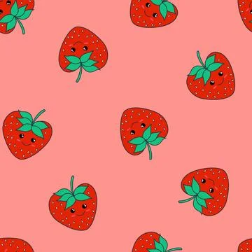 Abstract strawberry pattern Stock Illustration