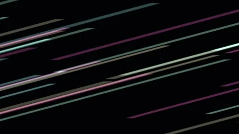 Abstract streaks of light move diagonally across a dark background during a.. Video stock 342511698