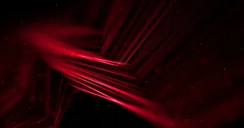 Abstract stream array red glitter sparkle lines with particles on black Stock Footage 82250841