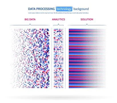 Abstract stream information. Filtering machine algorithms. Stock Illustration