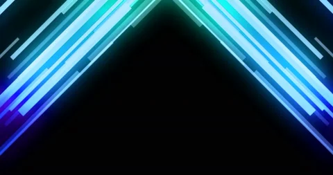 Abstract stream wave array colorful glitter sparkle blue lines with particles Stock Footage 169998004