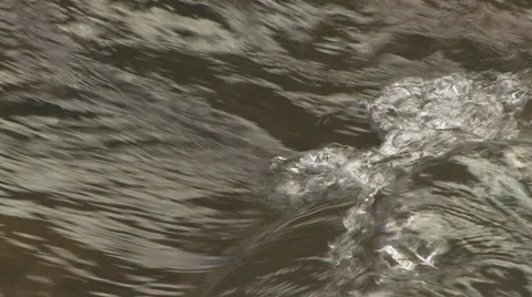 Abstract streamlines of water on a river Stock Footage 881270