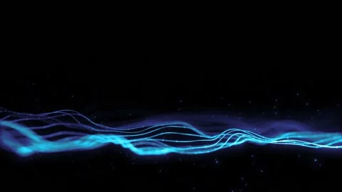 Abstract String Lines Waving Background Loop With Focus Stock Footage 149762359