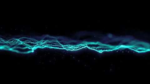 Abstract String Lines Waving Background Loop With Focus Stock Footage 149762360