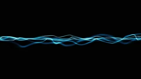 Abstract String Lines Waving Background Loop With Focus Stock Footage 149869953