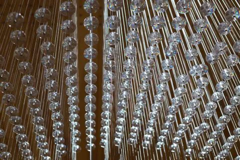 Abstract strings and crystals Illustrazione stock