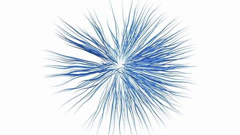 Abstract strings in blue on white 스톡 동영상 79260932