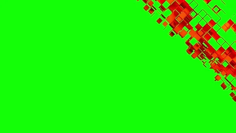 Abstract strip of square cells and cubes Stock Footage 195108712