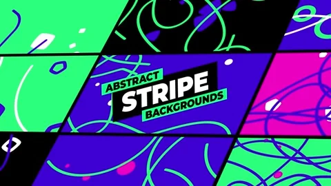 Abstract Stripe Backgrounds After Effects stock
