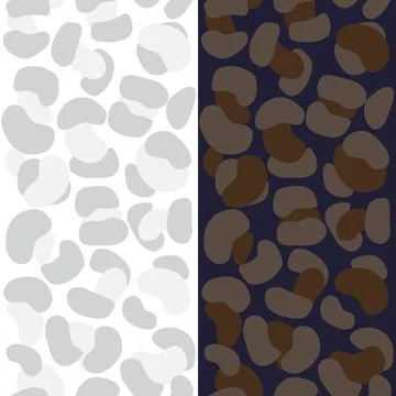 Abstract Stripe Leopard Pattern-on-Pattern seamless pattern design Stock Illustration