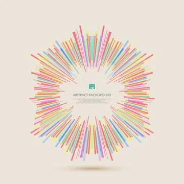 Abstract stripe line patterns of colorful for cover presentation. Stock Illustration