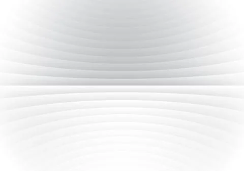 Abstract stripe pattern horizontal curve lines white and gray background. Ilustração Stock