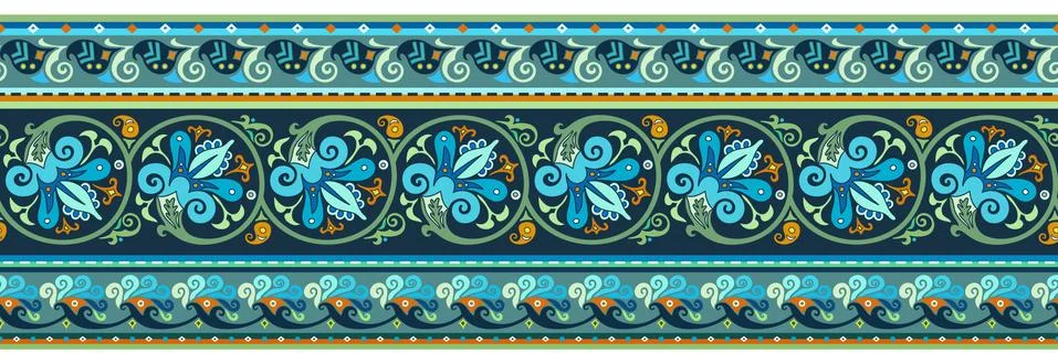 Abstract stripe pattern, ornamental background Stock Illustration
