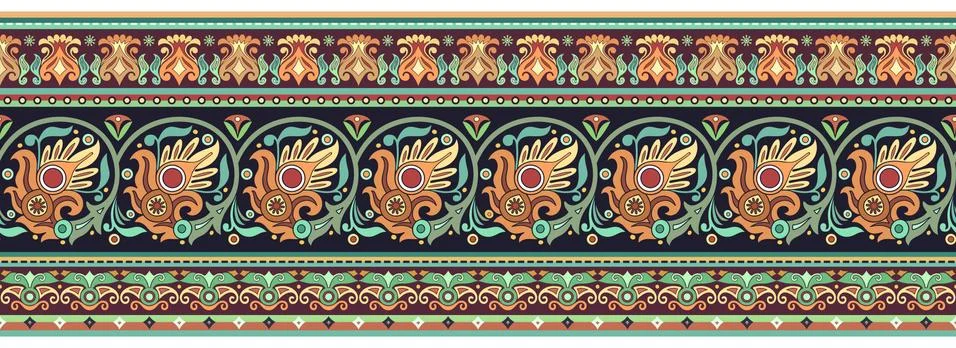 Abstract stripe pattern, ornamental background Stock Illustration