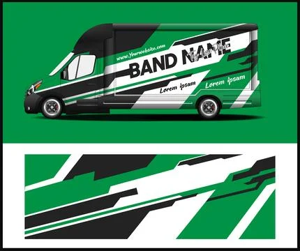 Abstract stripe racing background designs for car wrap design Stock Illustration