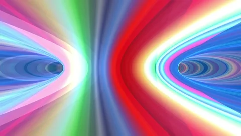 Abstract striped background with rainbow concentric circles Stock Footage 115067713