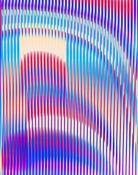 Abstract striped background with vertical lines and holographic effect. Stock Illustration