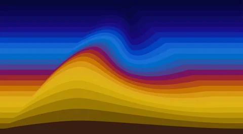 Abstract striped background with wave. Vector wallpaper Stock Illustration