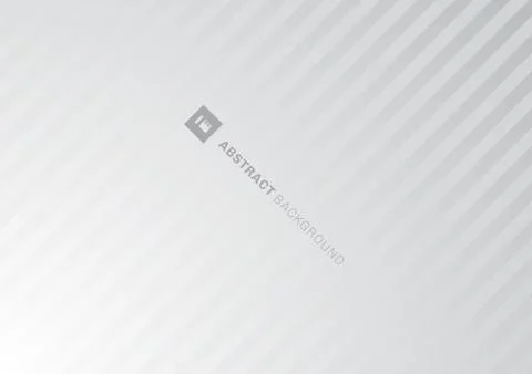 Abstract striped diagonal lines white and gray gradient background and textur Stock Illustration